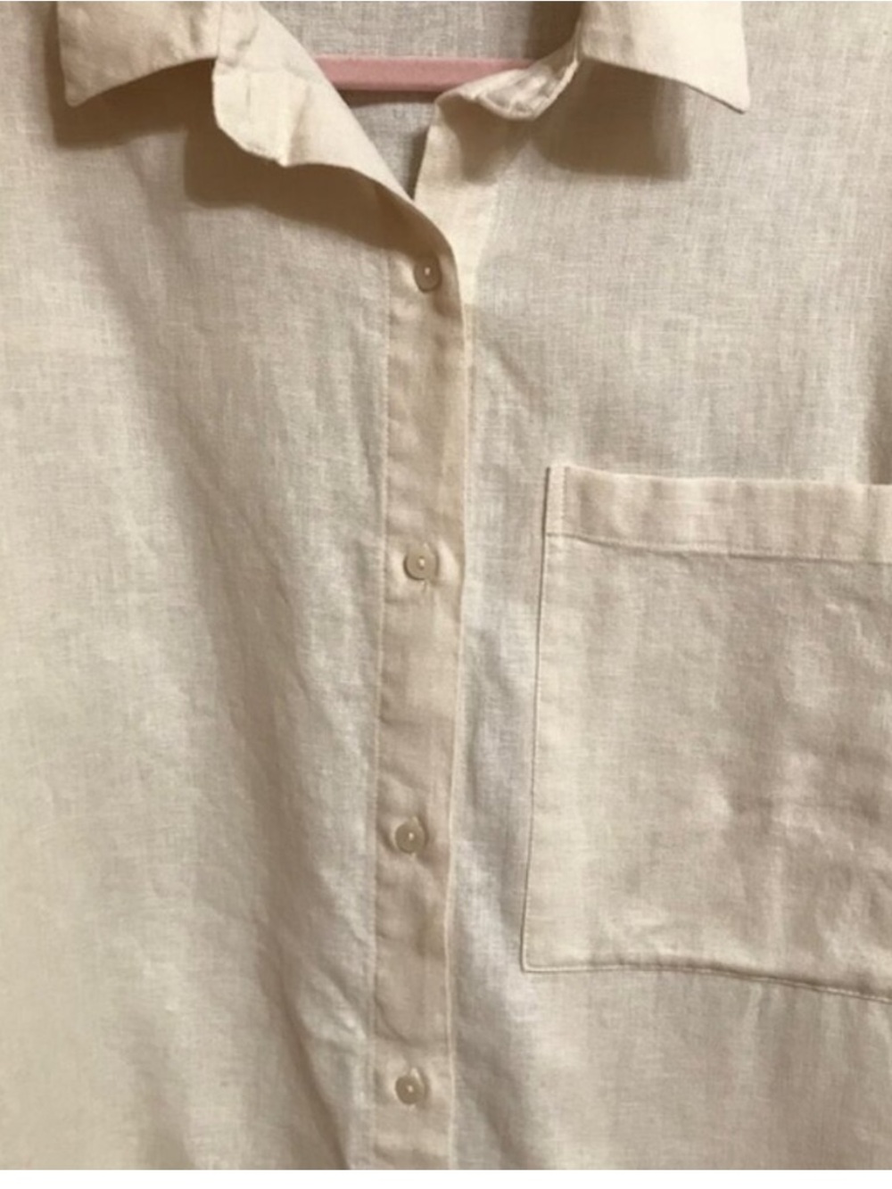 ABERCROMBIE & FITCH LINEN BLEND BUTTON SHIRT SIZE SMALL EUC - Picture 4 of 6